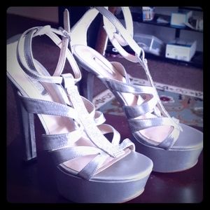 Silver Guess heels